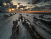 Brume sur les rochers