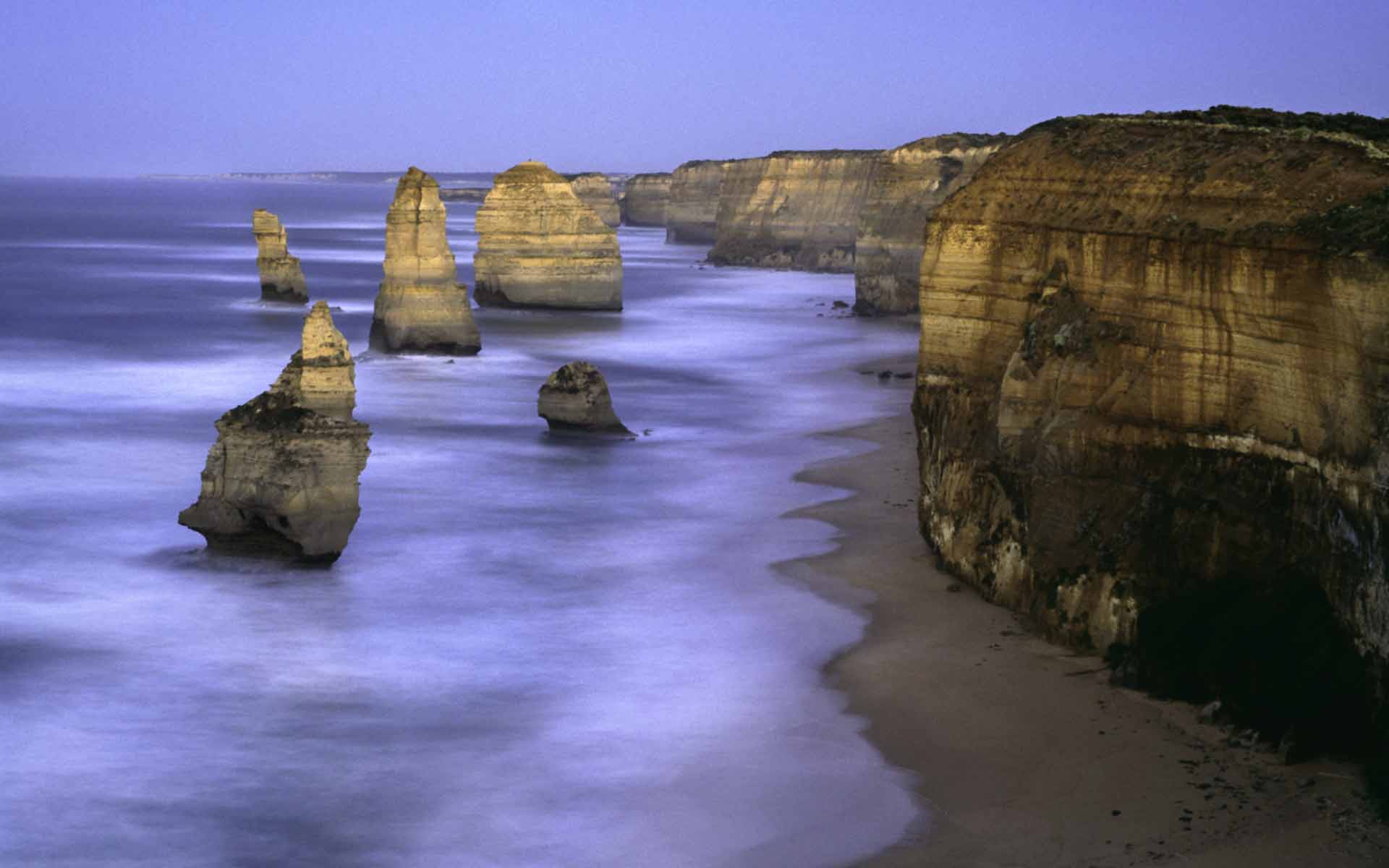 Fond d'ecran Falaise devant la plage