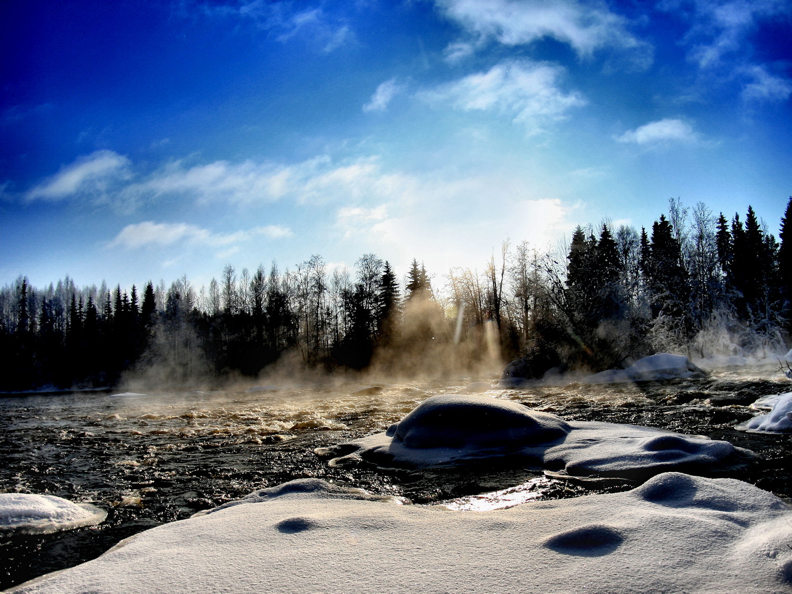 Fond d'ecran Evaporation glace