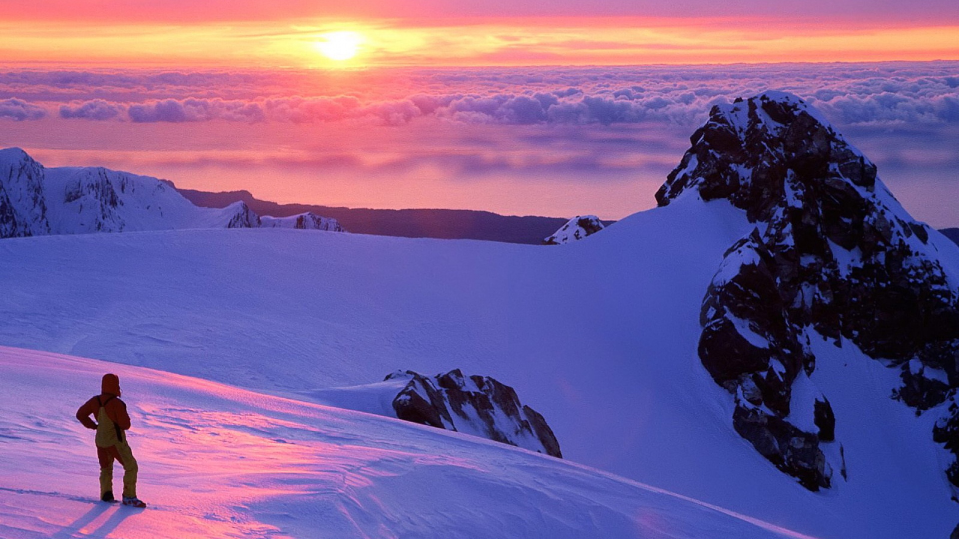 Fond d'ecran En haut de la montagne