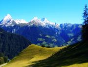 Point de vue vers les montagnes