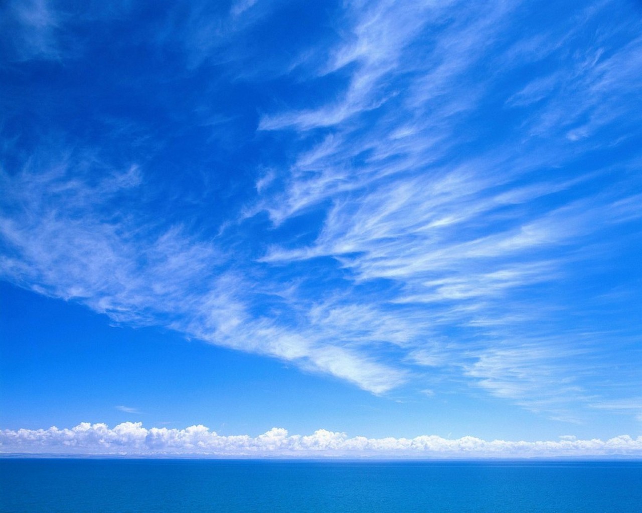 Fond d'ecran Nuages et ocan