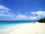 Plage de sable blanc