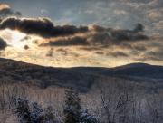 Nuages sur la plaine d'automne