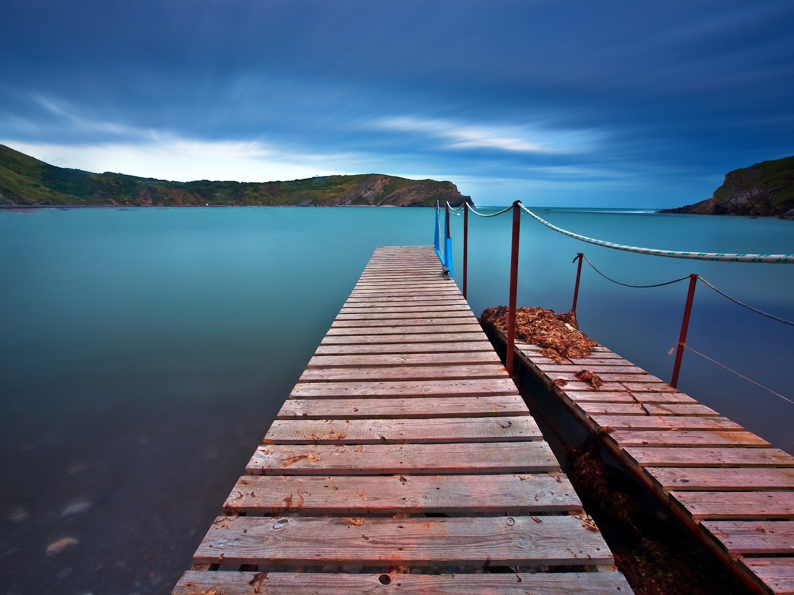 Fond d'ecran Ponton vers baie