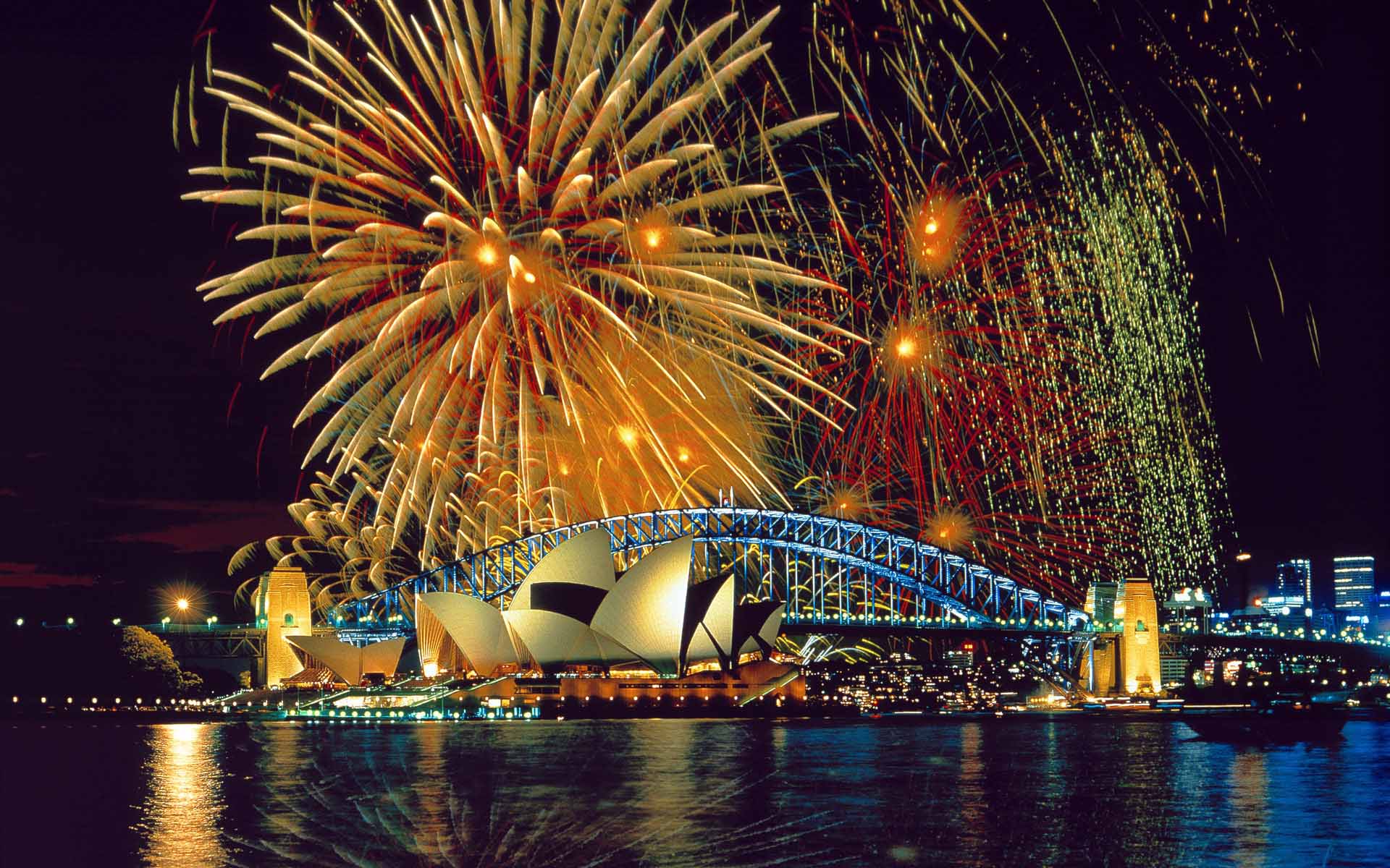 Fond d'ecran Feu d'artifice en Australie