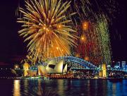 Feu d'artifice en Australie