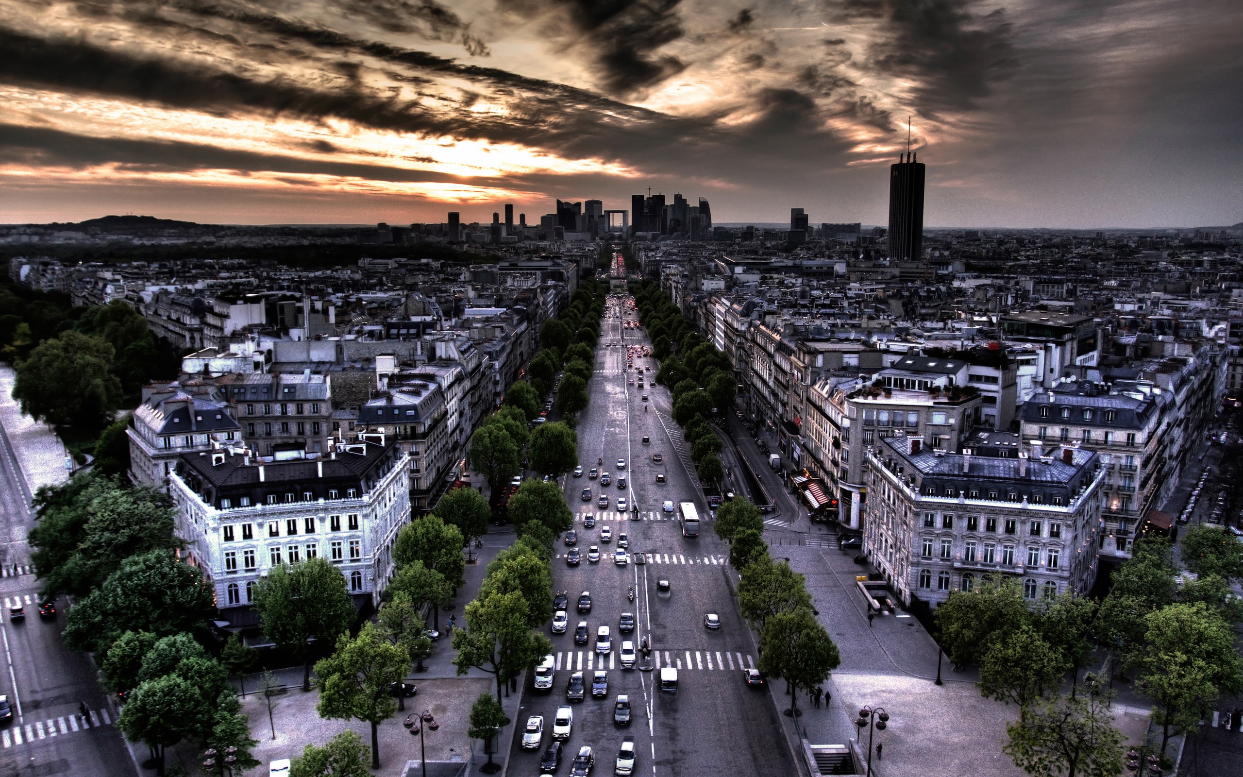 Fond d'ecran Boulevard parisien