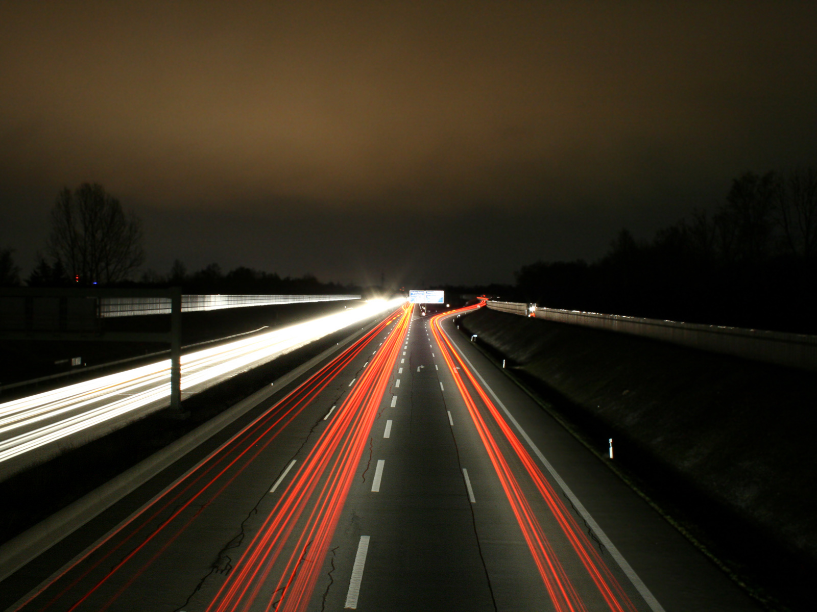 Fond d'ecran highway at night