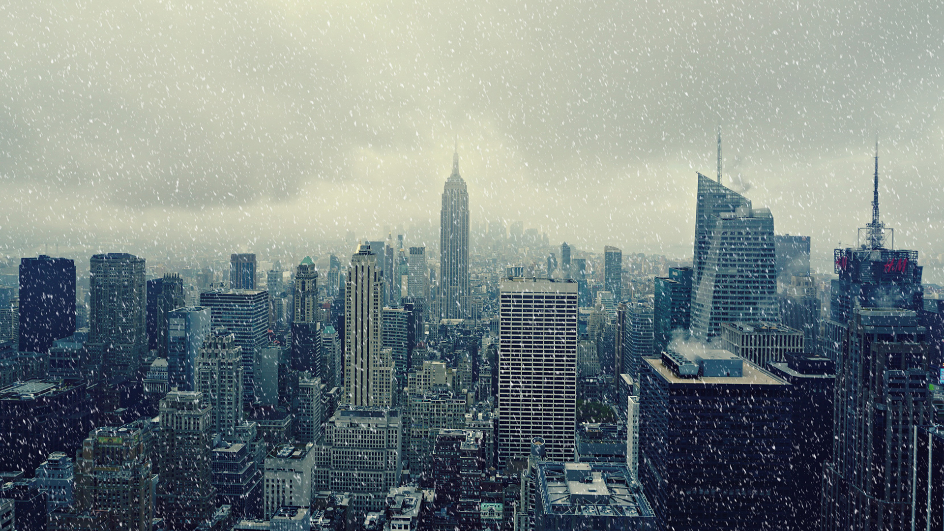Fond d'ecran New-York sous la neige