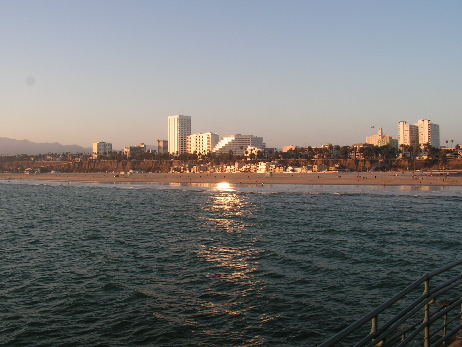 Fond d'ecran Coucher de soleil sur Santa Monica ( Los Angeles)