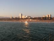 Coucher de soleil sur Santa Monica ( Los Angeles)