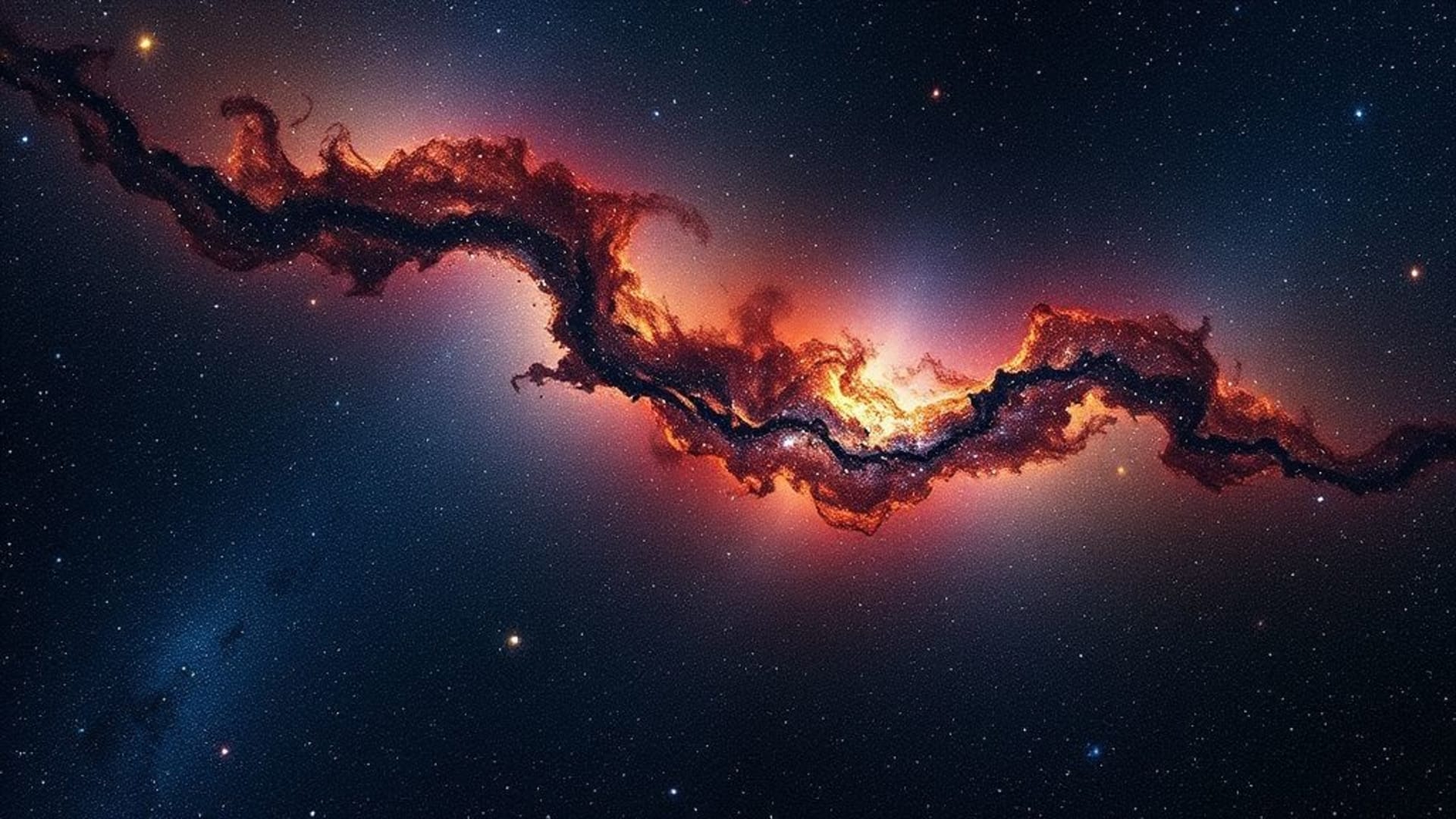 galaxies lointaines et nébuleuses colorées en haute résolution