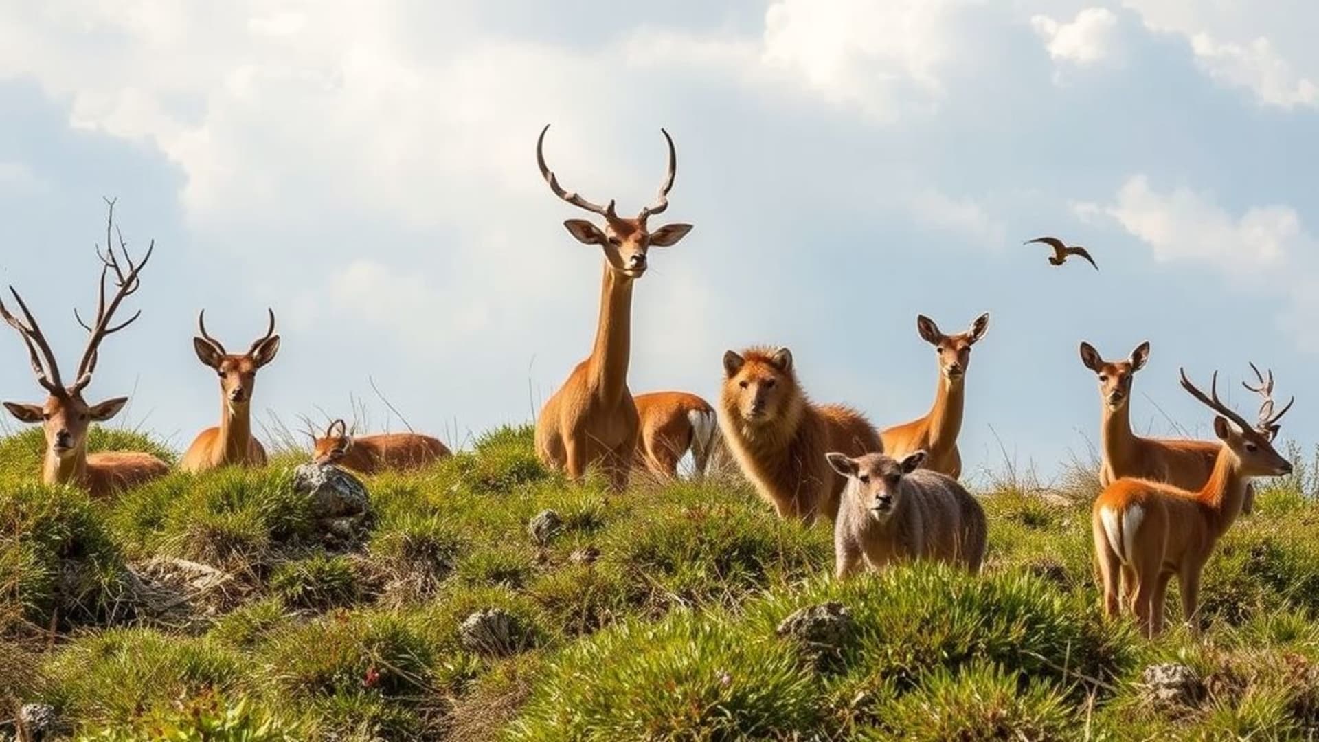 animaux sauvages dans leur habitat naturel
