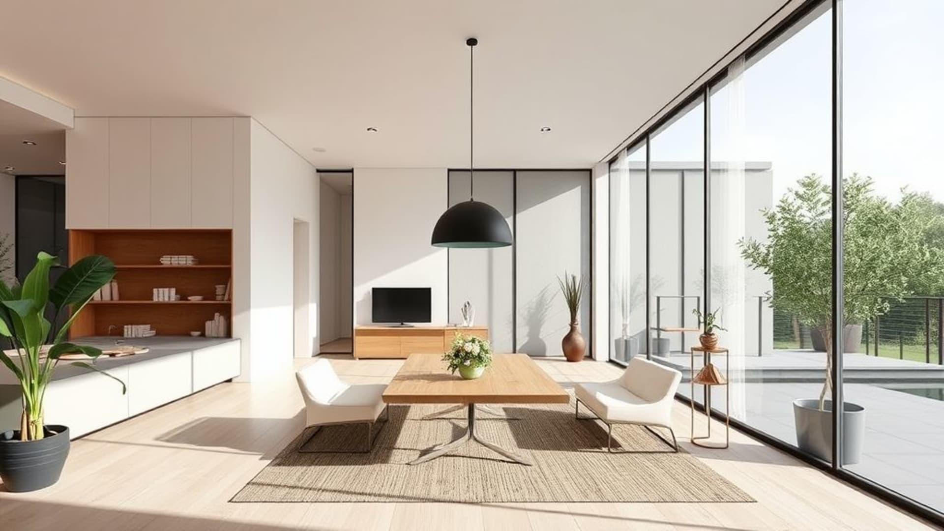 architectures minimalistes modernes en style scandinave