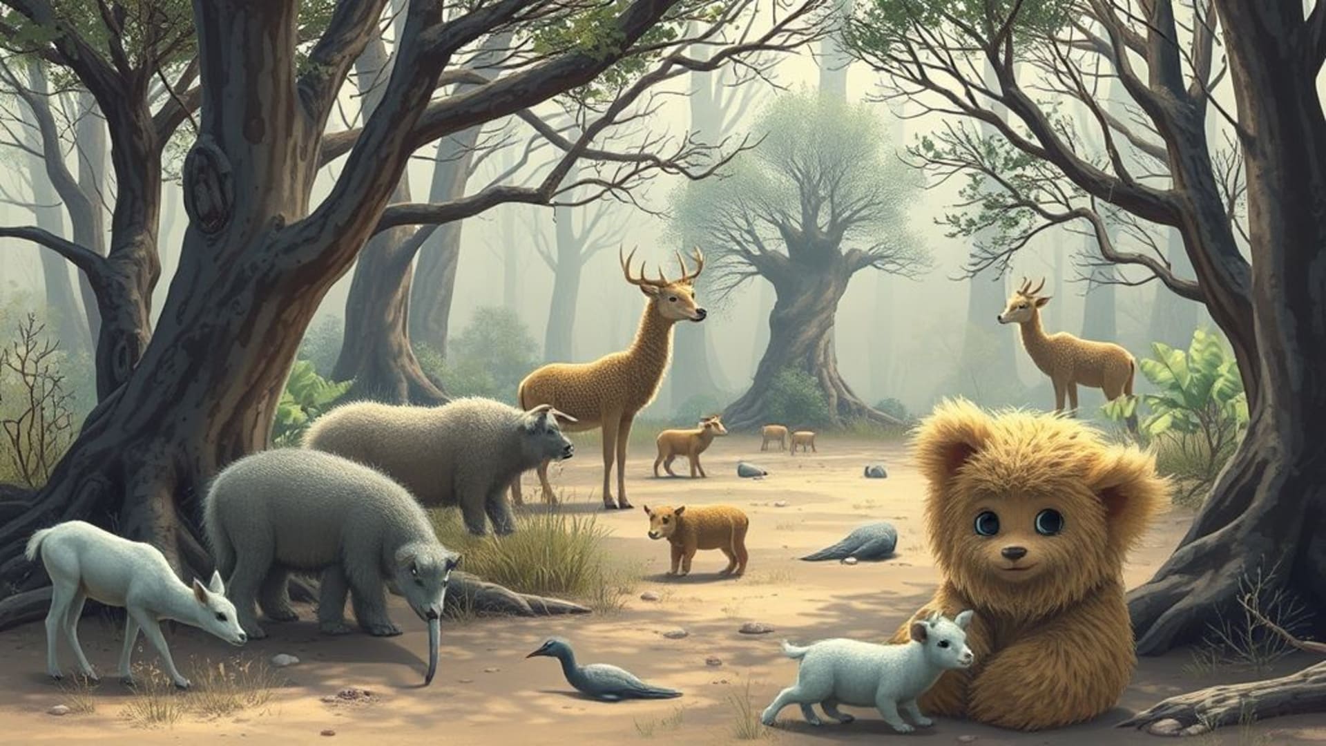 animaux sauvages dans leur habitat naturel en haute définition