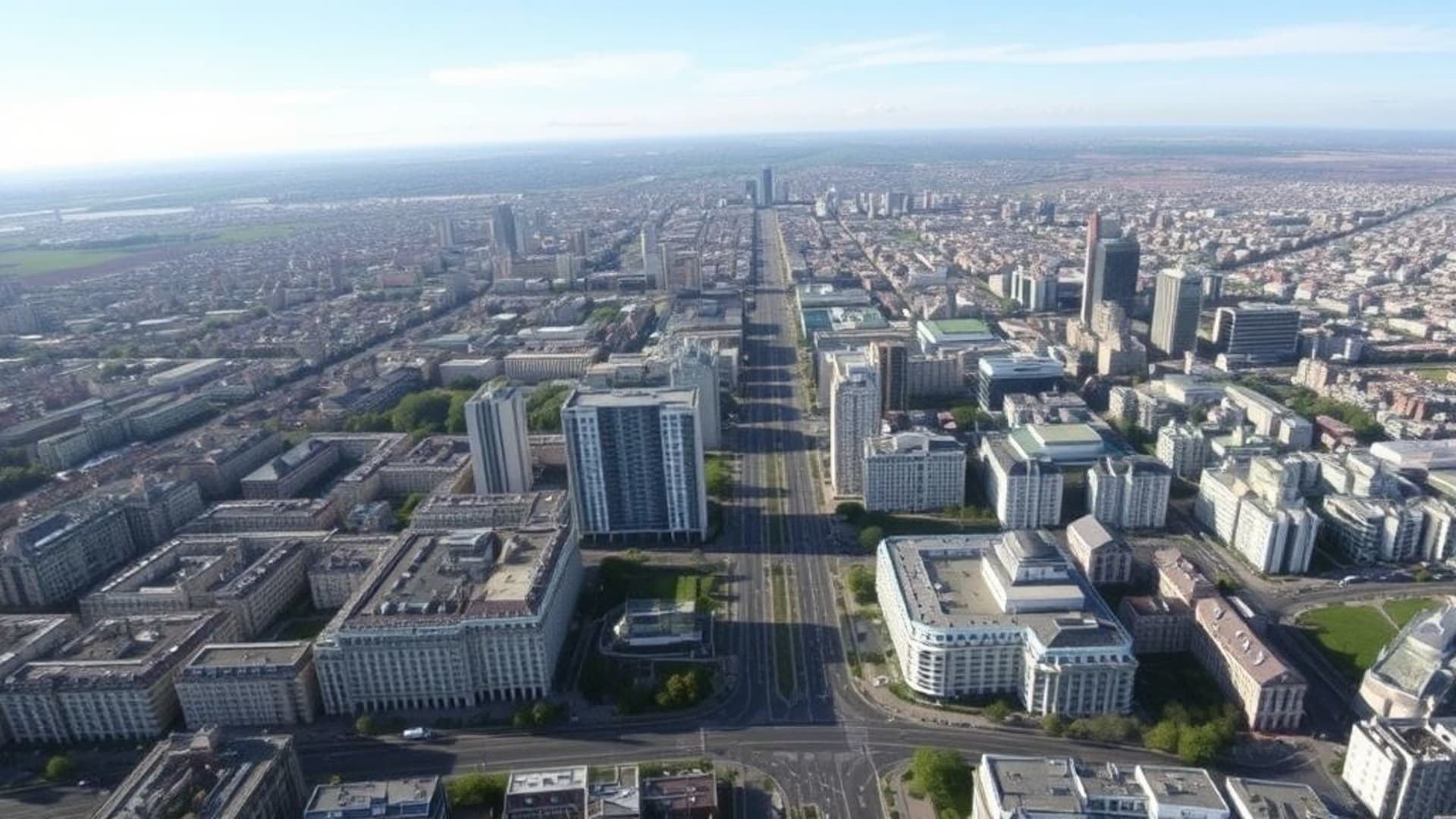 vues aériennes de métropoles animées de jour et de nuit