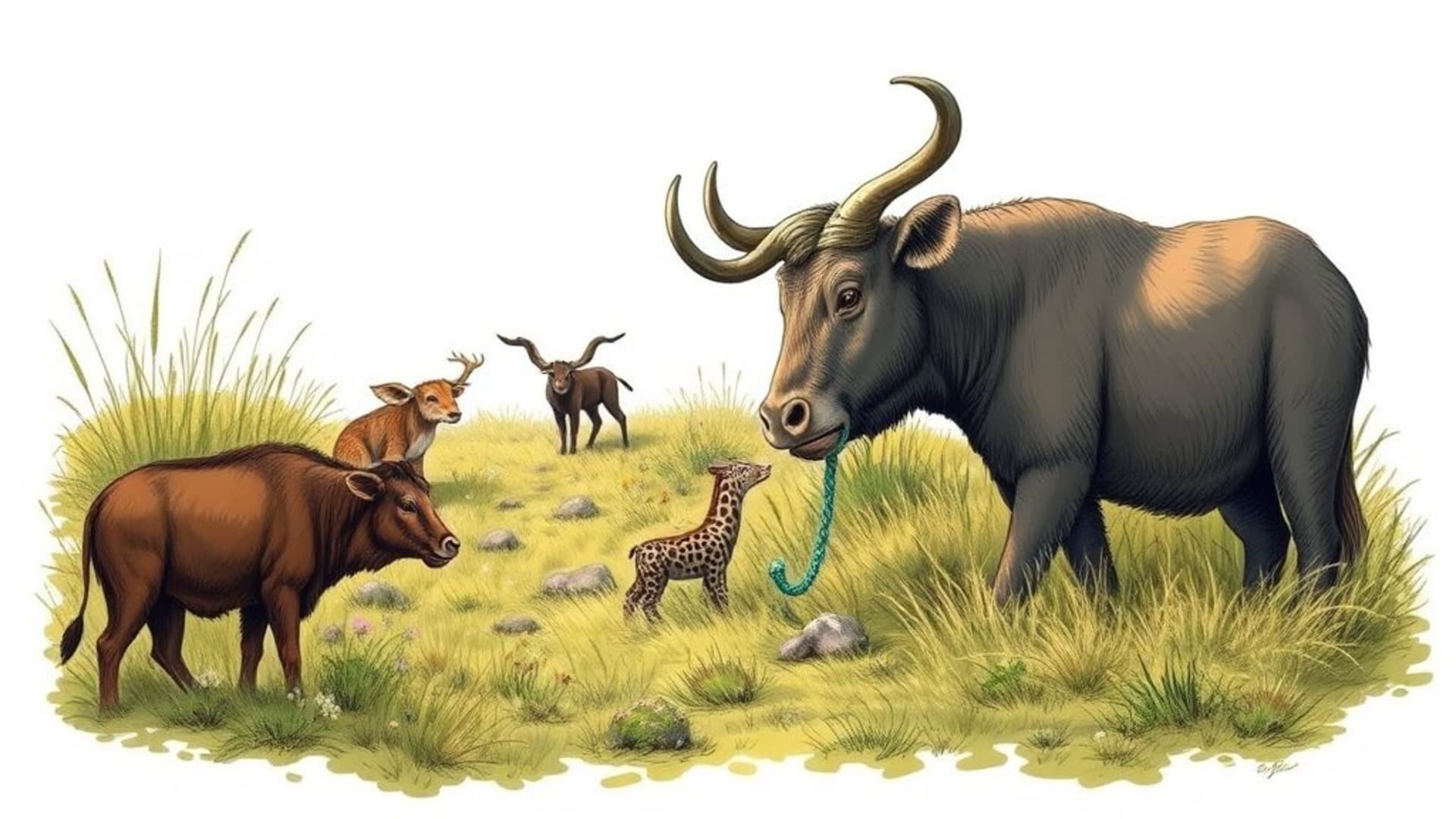 animaux sauvages en liberté dans leur habitat naturel