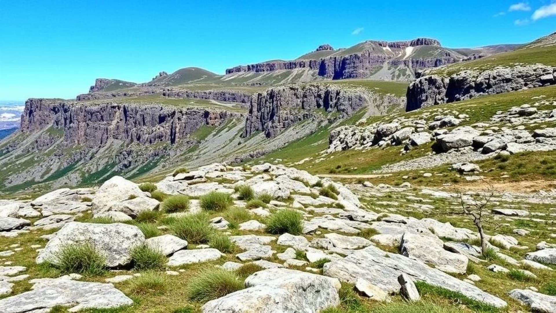 paysages de granit en Écosse