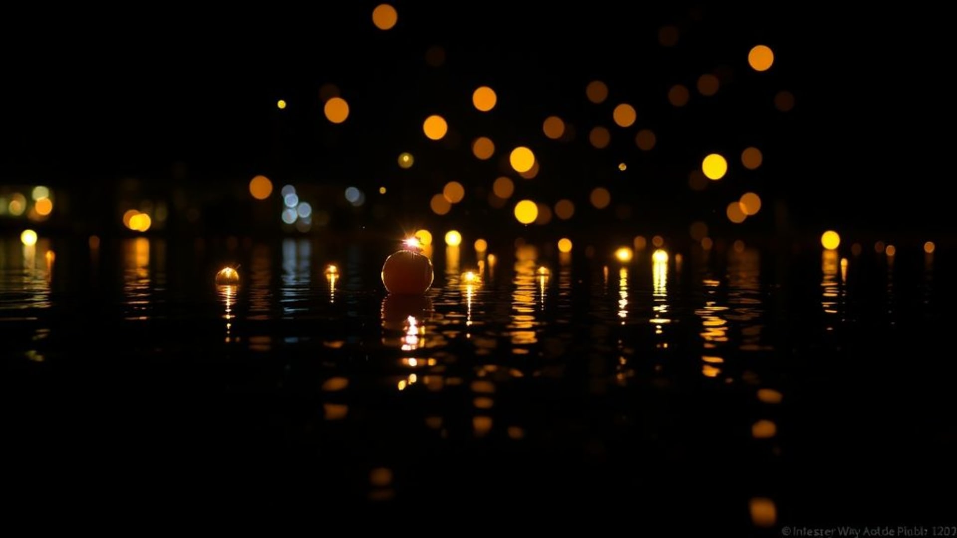 jeux de lumières et reflets sur l'eau