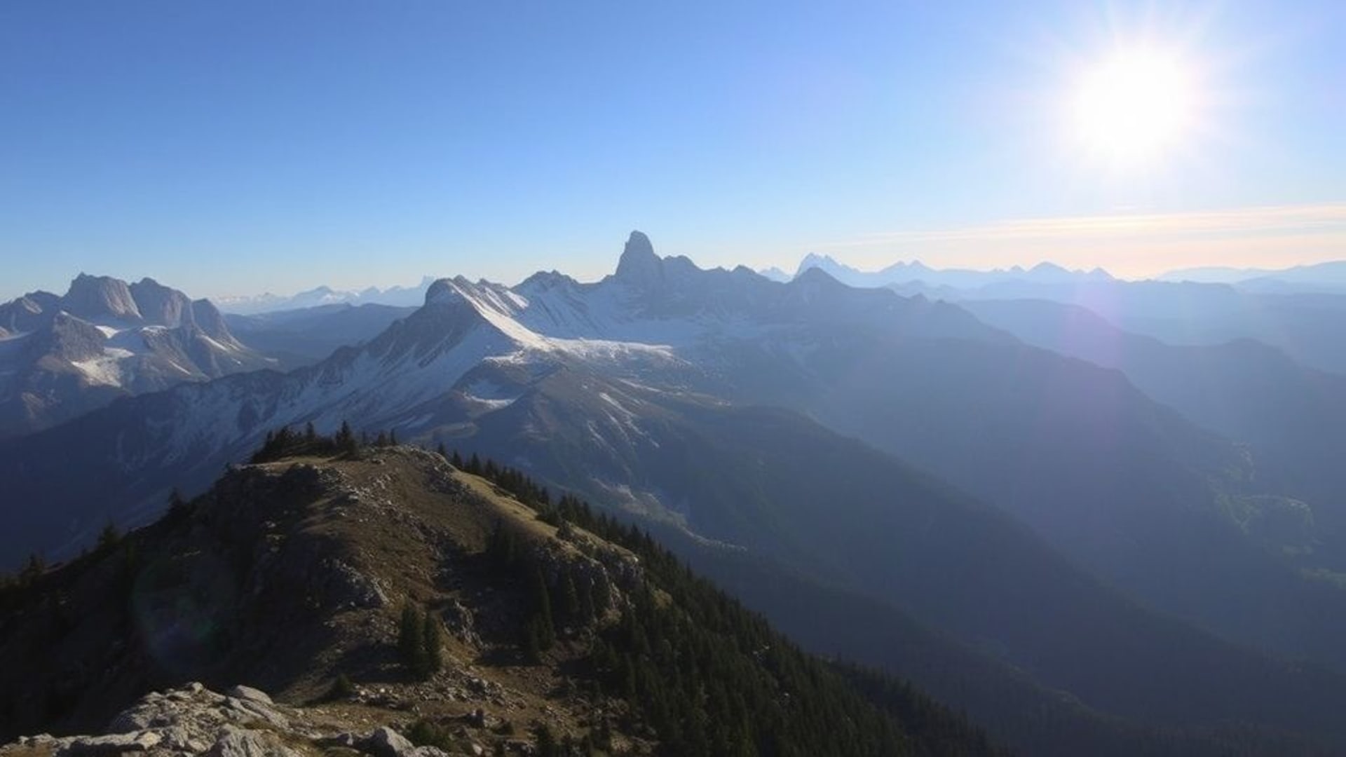 routes de montagne sinueuses au lever du soleil