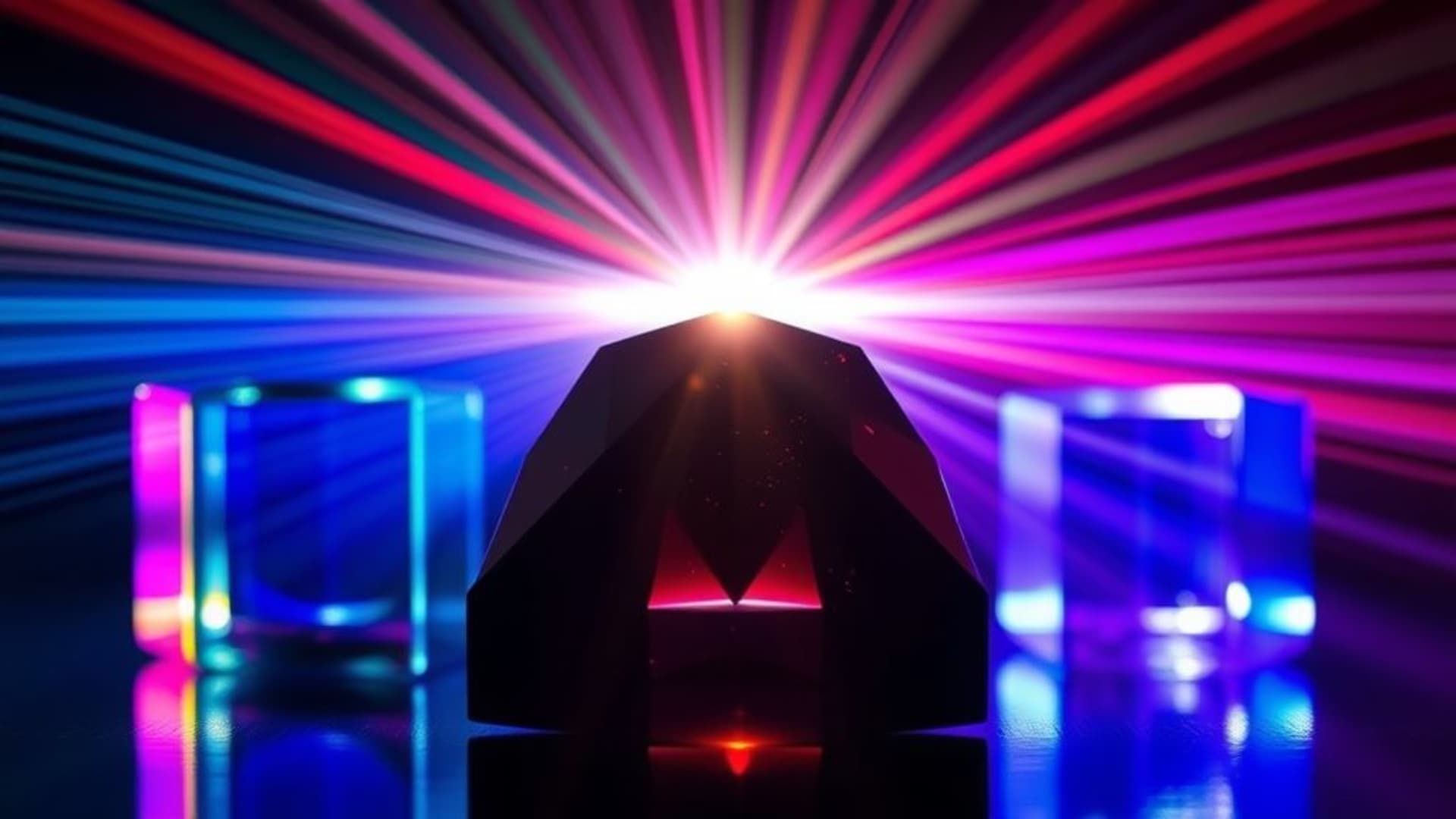 prismes de lumière et effets de diffraction