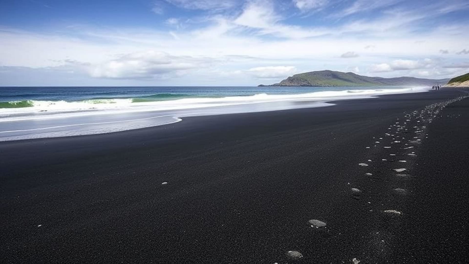 plages de sable noir volcaniques