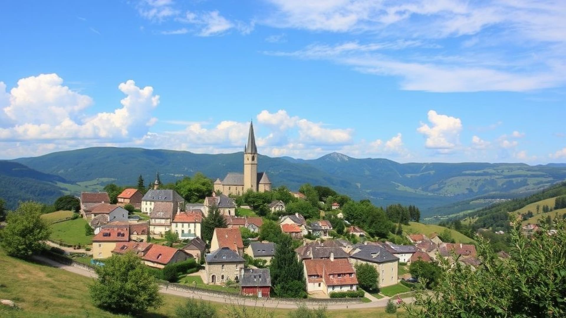 villages perchés sur la falaise
