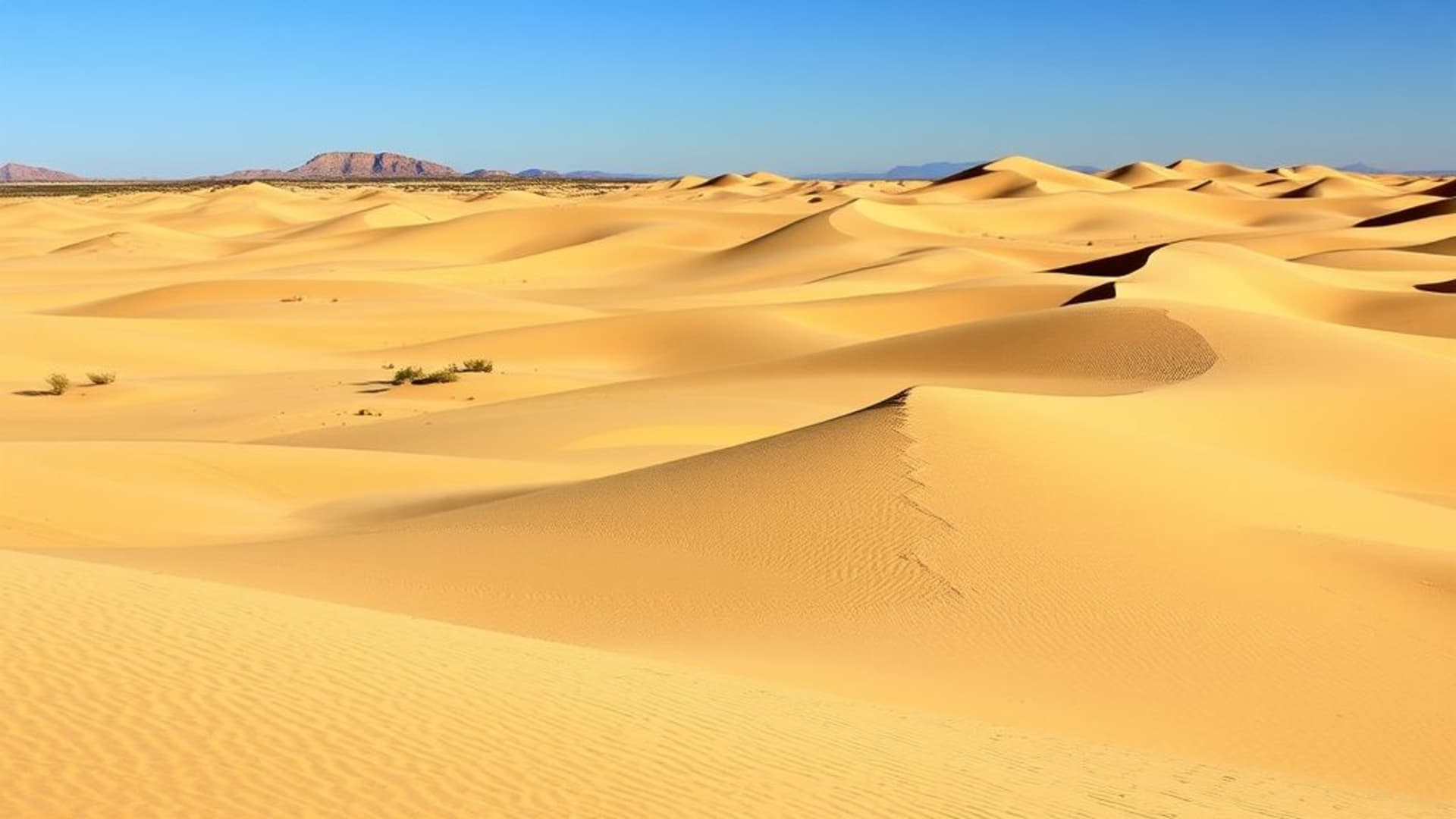 paysages désertiques avec dunes mouvantes