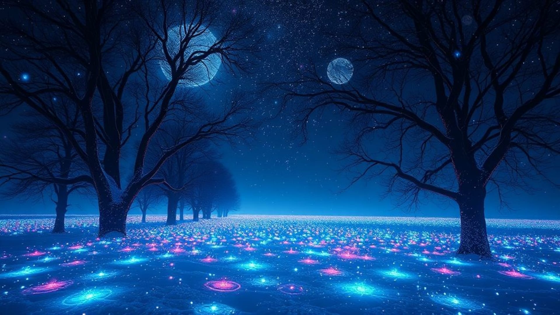 scènes de rêve oniriques et féeriques.