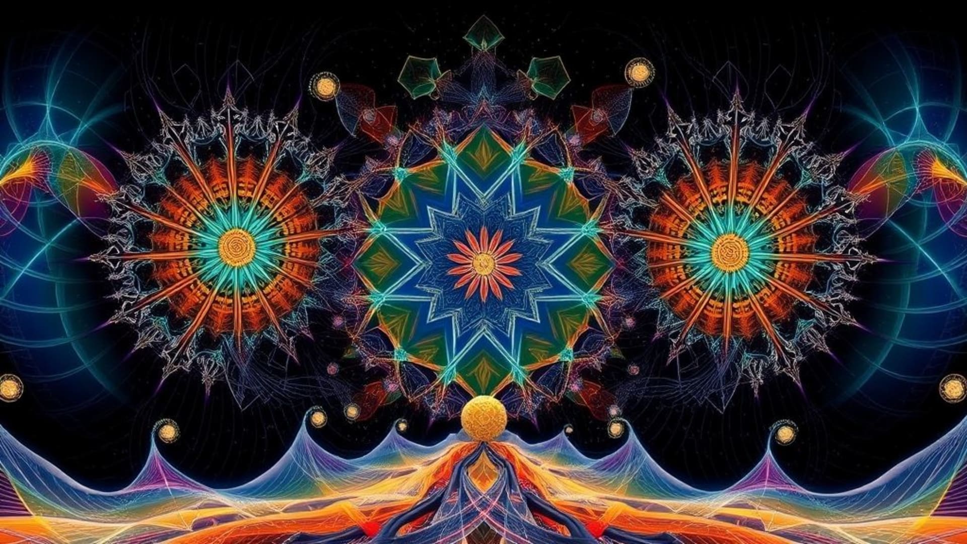 art fractal aux motifs hypnotiques