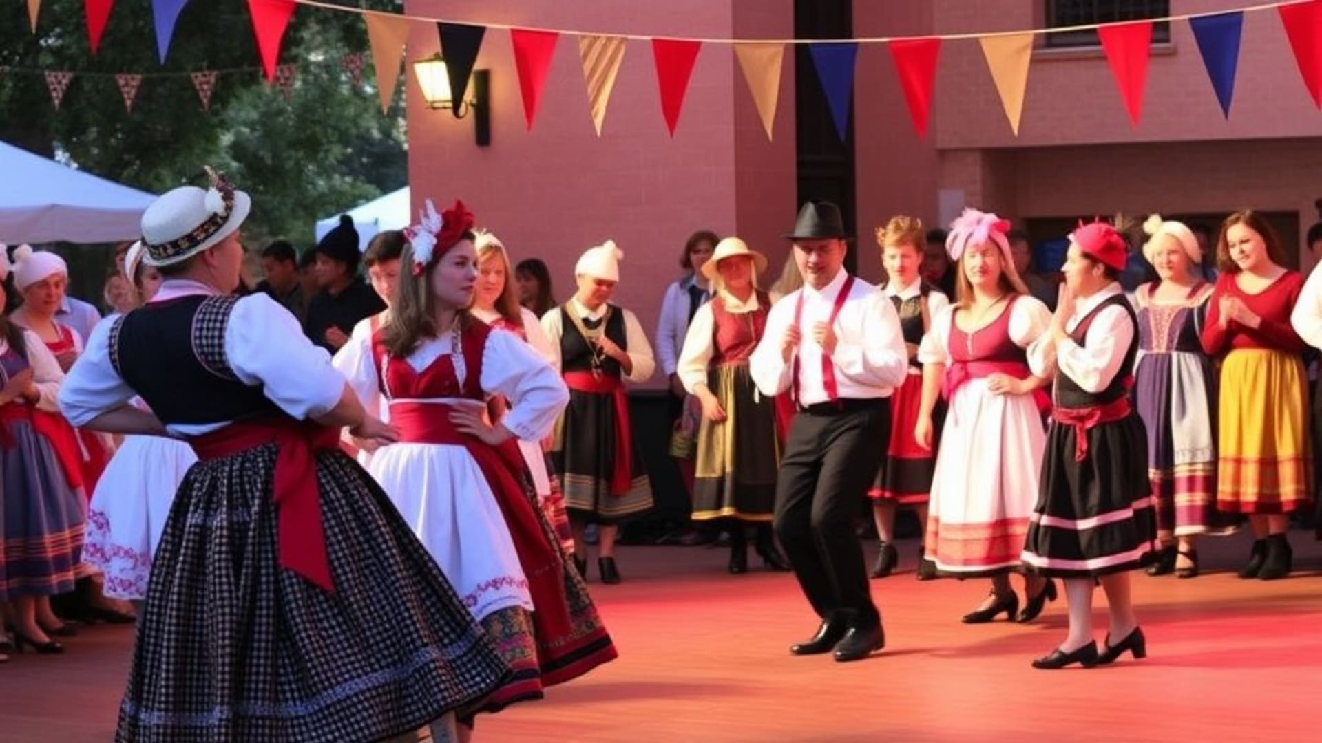 scènes de festivals culturels traditionnels avec costumes et danses natives