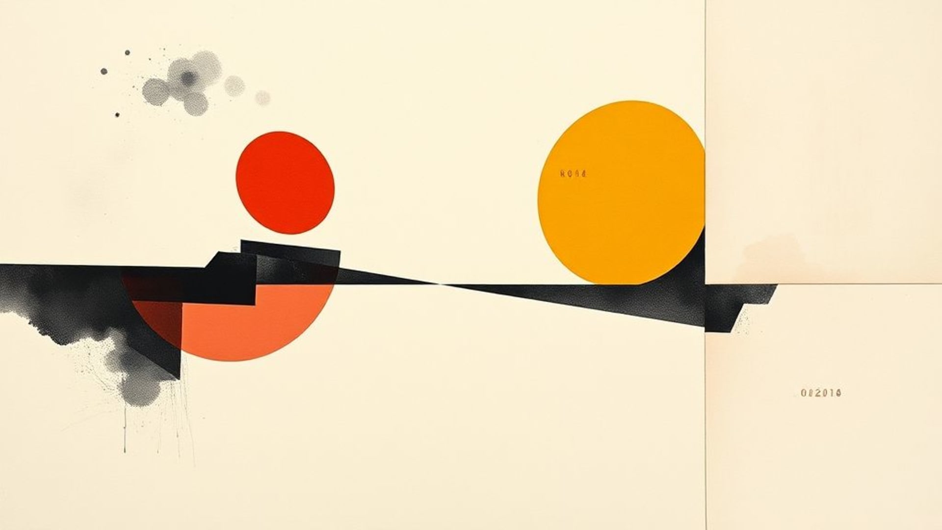 œuvres d'art minimalistes avec formes géométriques