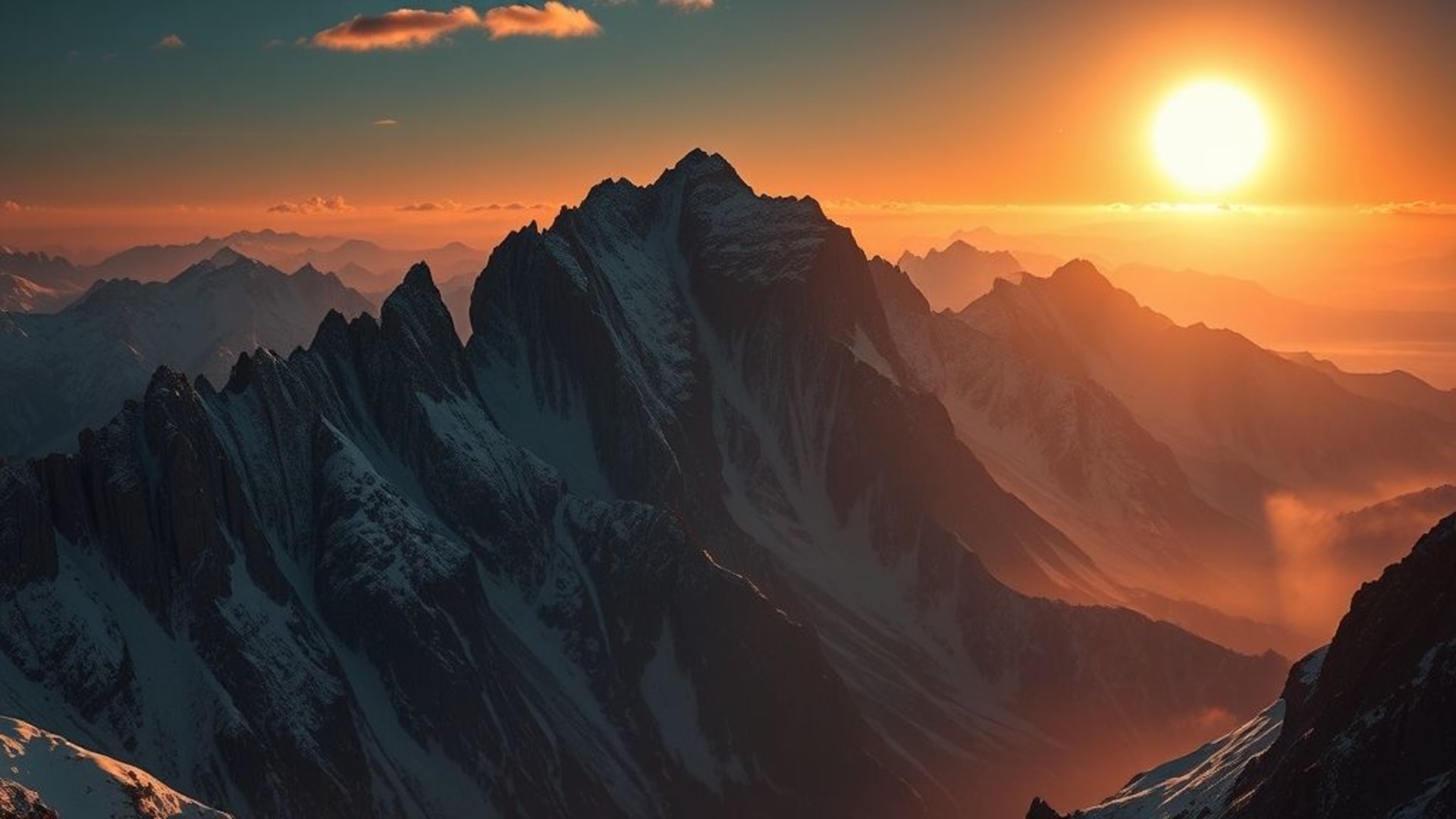 vastes étendues de steppes sous un ciel dramatique au coucher du soleil