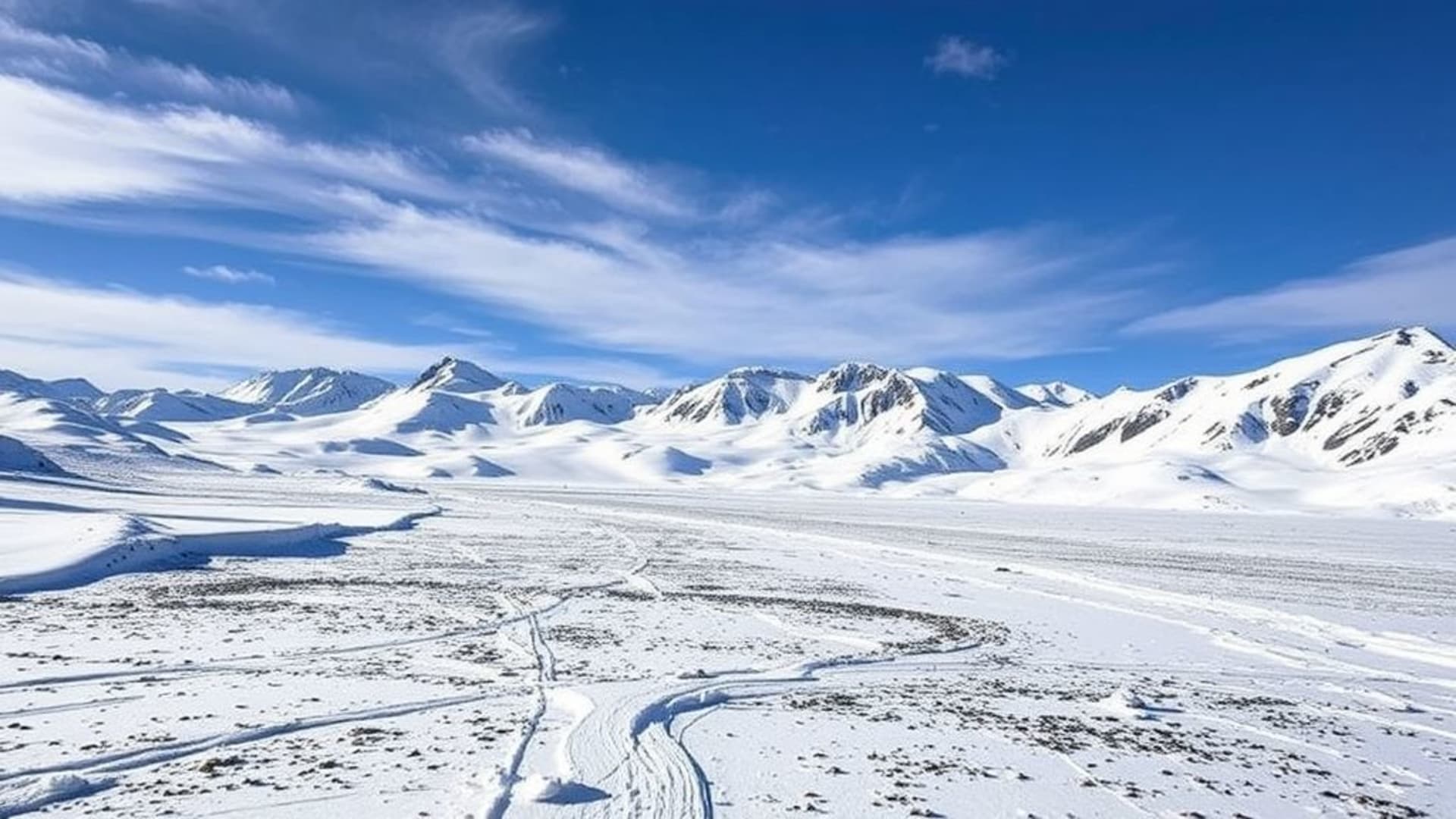 aurores boréales dans un ciel polaire avec glaciers et renards arctiques