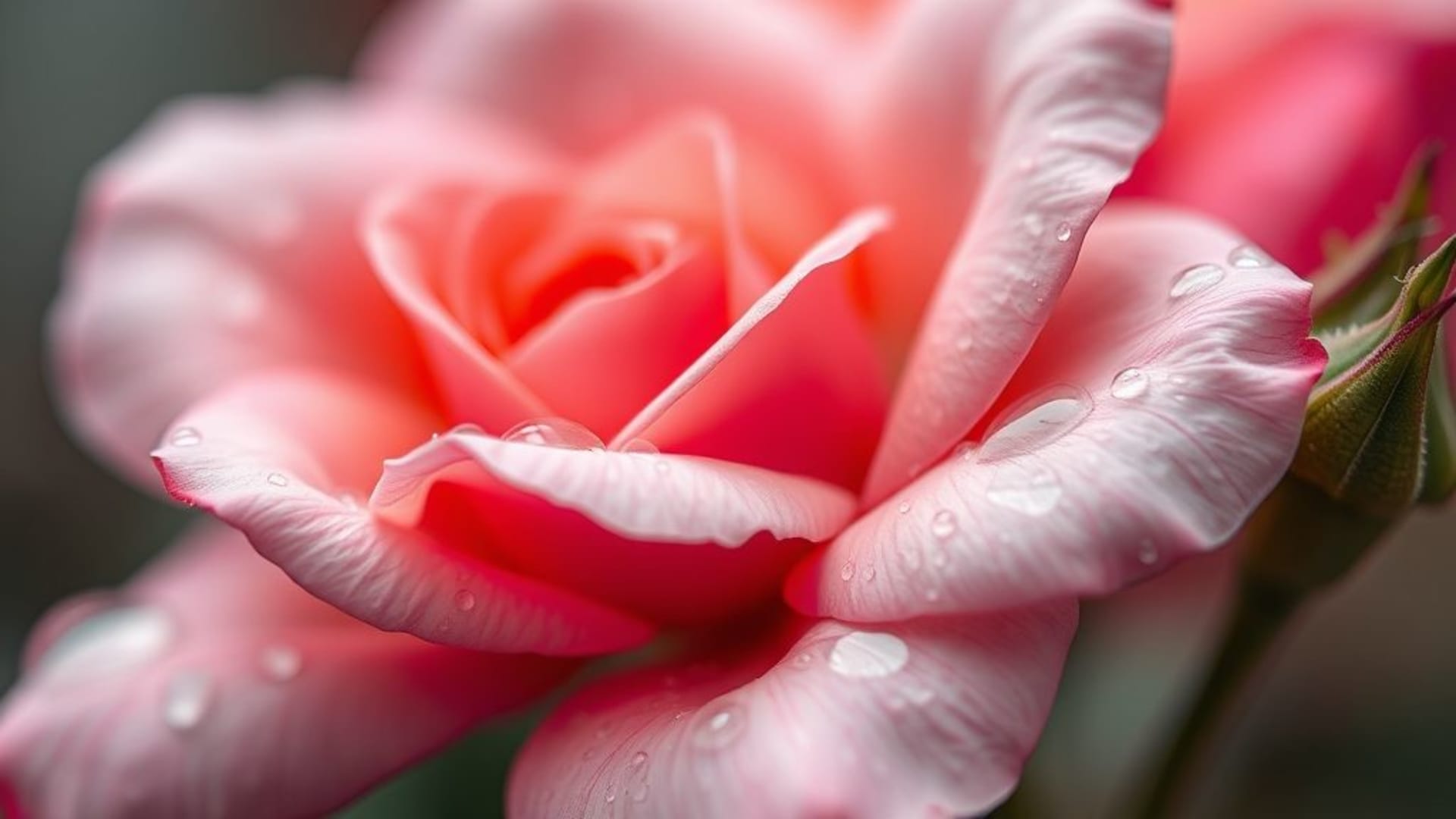 photographies macro de gouttes d'eau sur des fleurs de rosée
