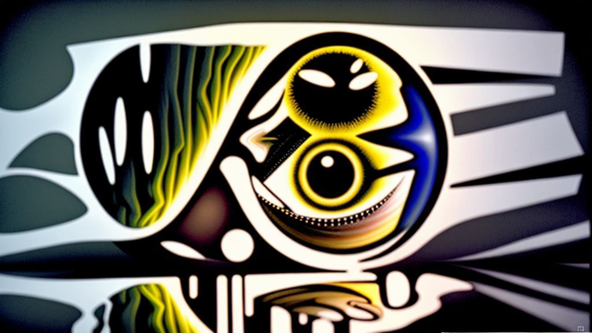 art digital inspiré de l’art de la perception, illusions optiques