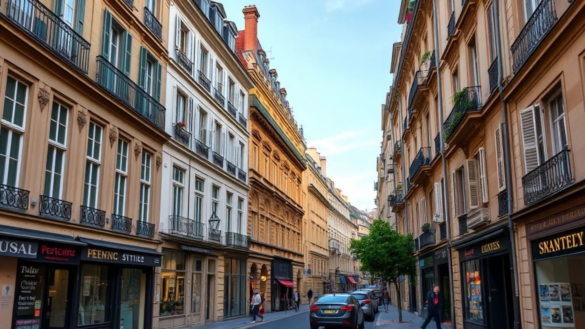 vies de rue dans des quartiers historiques européens avec détails architecturaux.