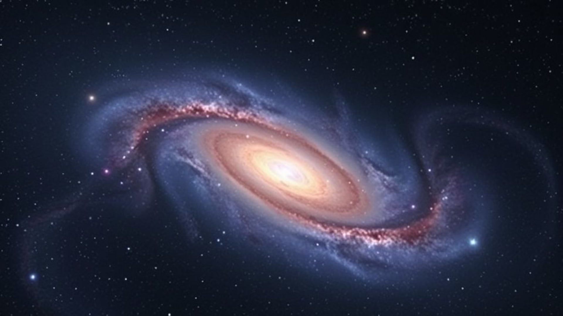 images de galaxies lointaines avec nébuleuses en spirale et étoiles brillantes