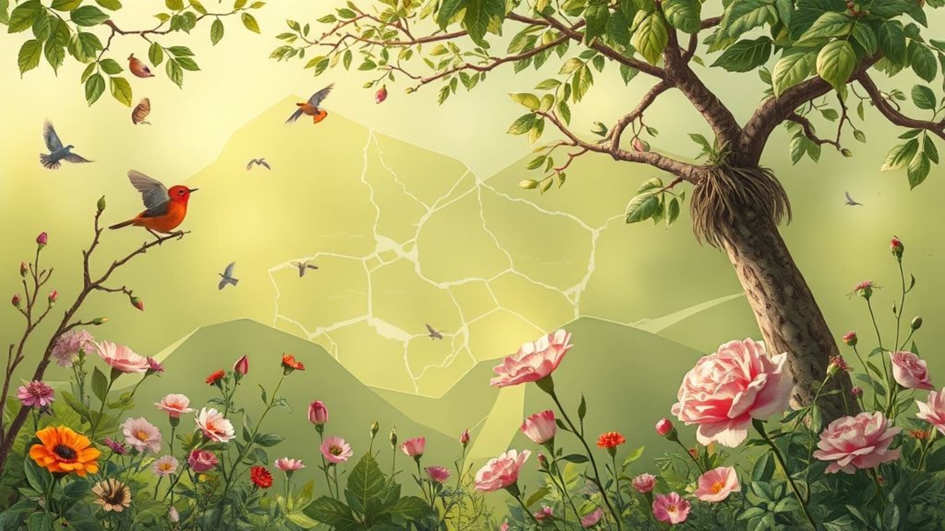 zones humides avec faune aviaire, roseaux et niches naturelles