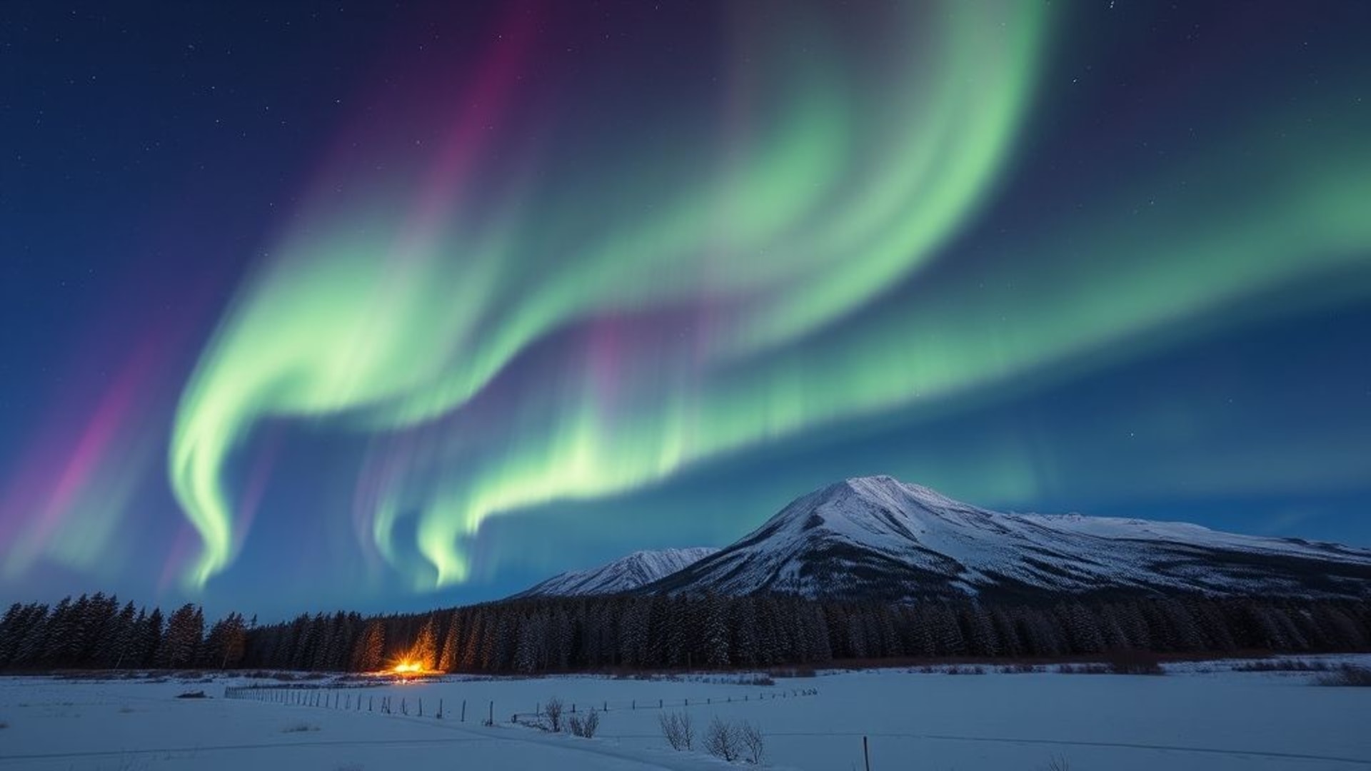 aurora boréale lumière nature paysage