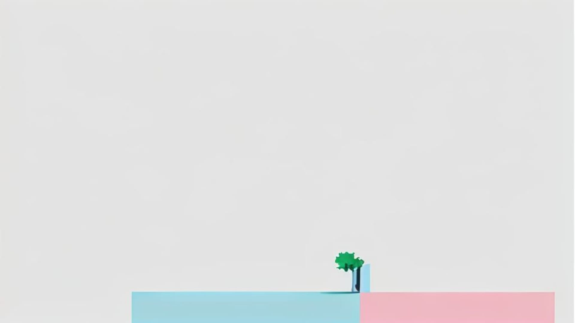 illustration minimaliste abstraite couleurs pastel