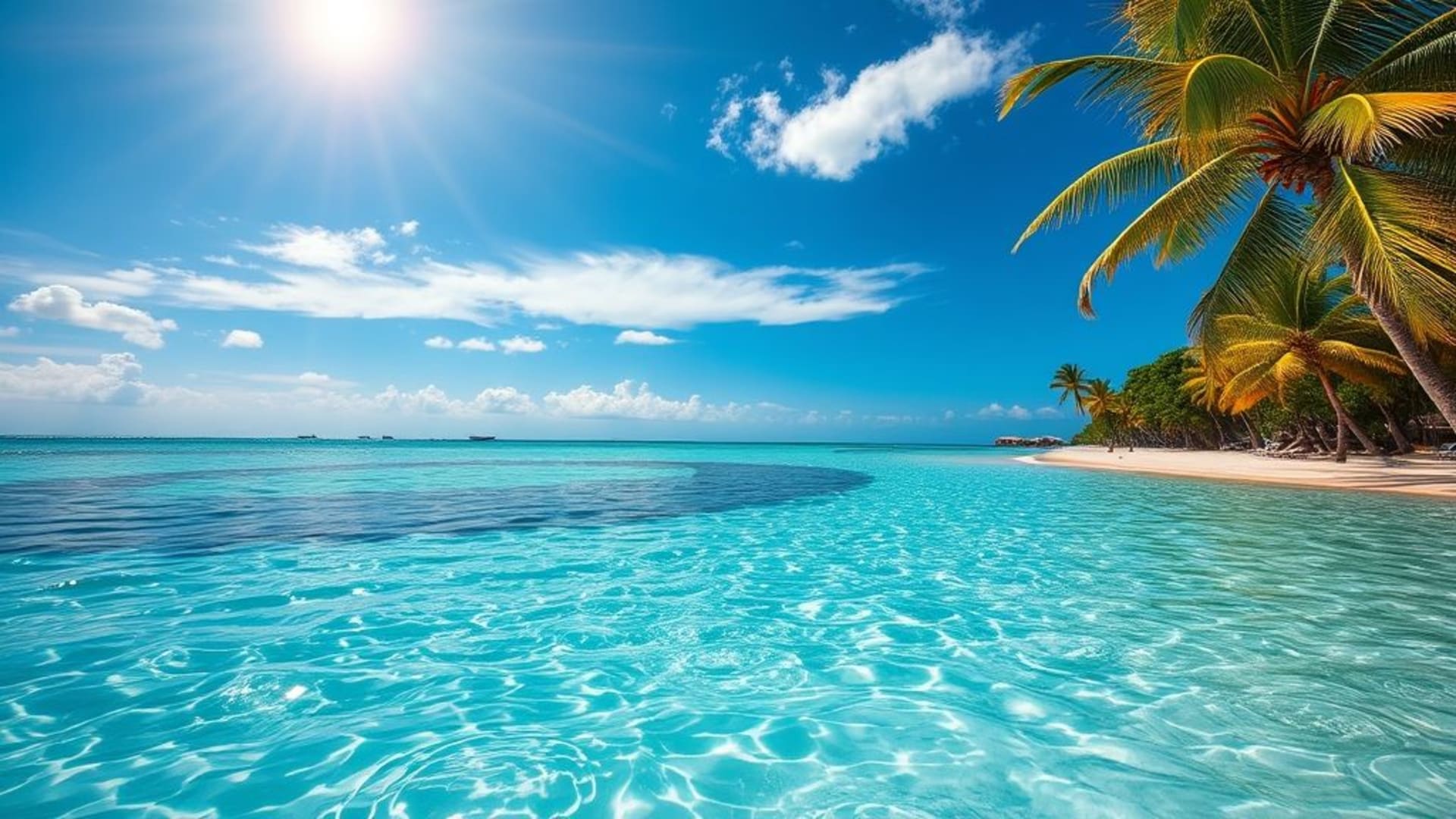 photographies de plages tropicales avec couchers de soleil