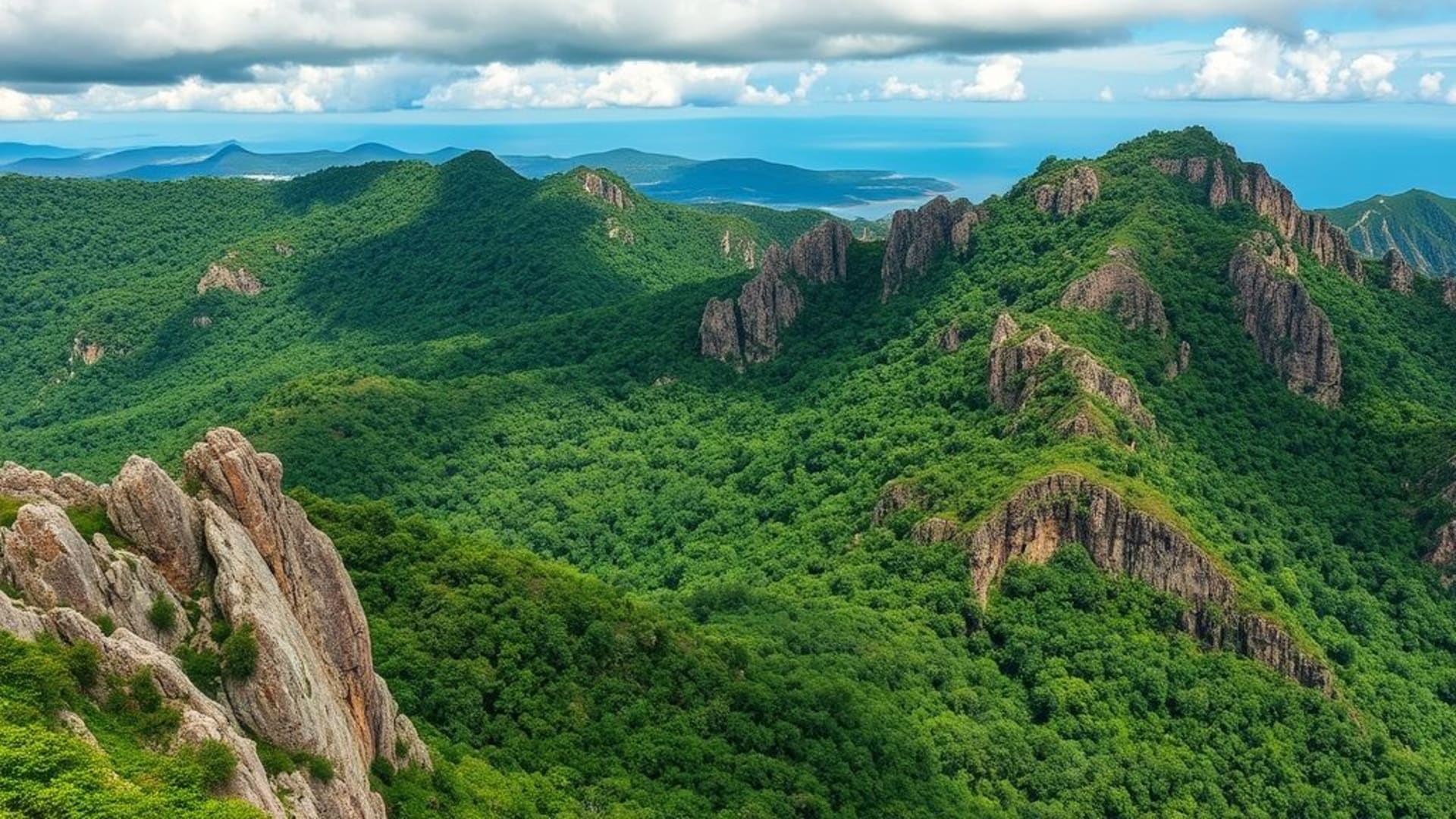 aurores boréales dans le ciel arctique , forêts tropicales luxuriantes sur des îles isolées , textures de roches volcaniques et cendres