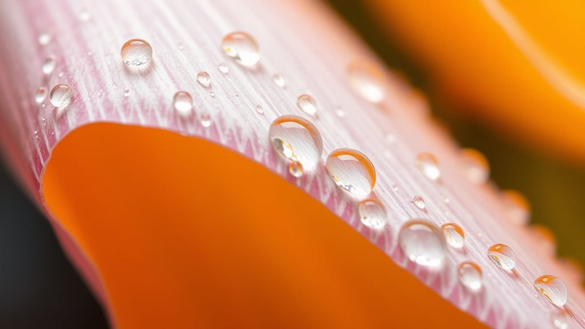 photos macro de gouttes d'eau sur feuilles