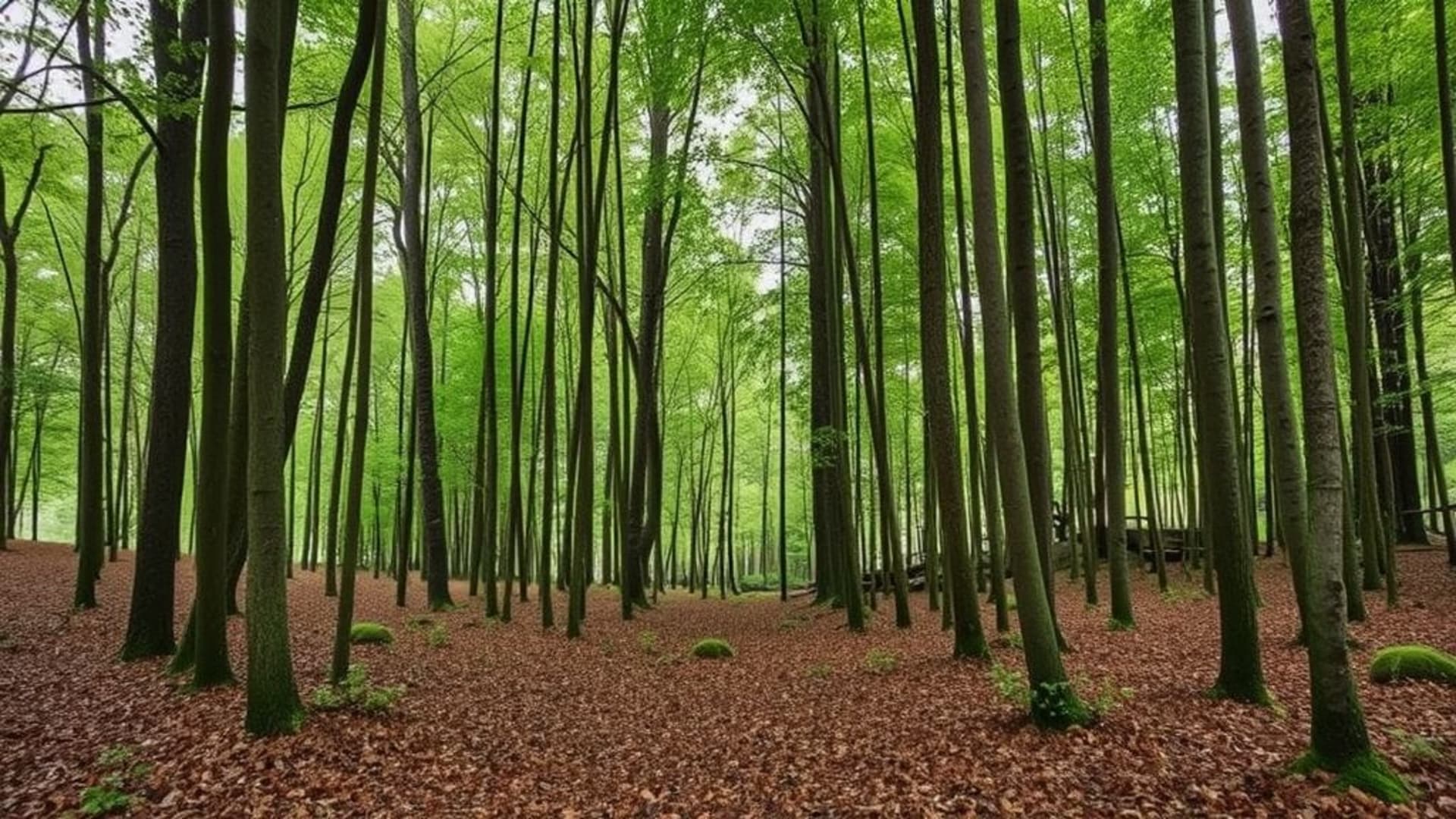 photos de forêts de bambous mystérieuses