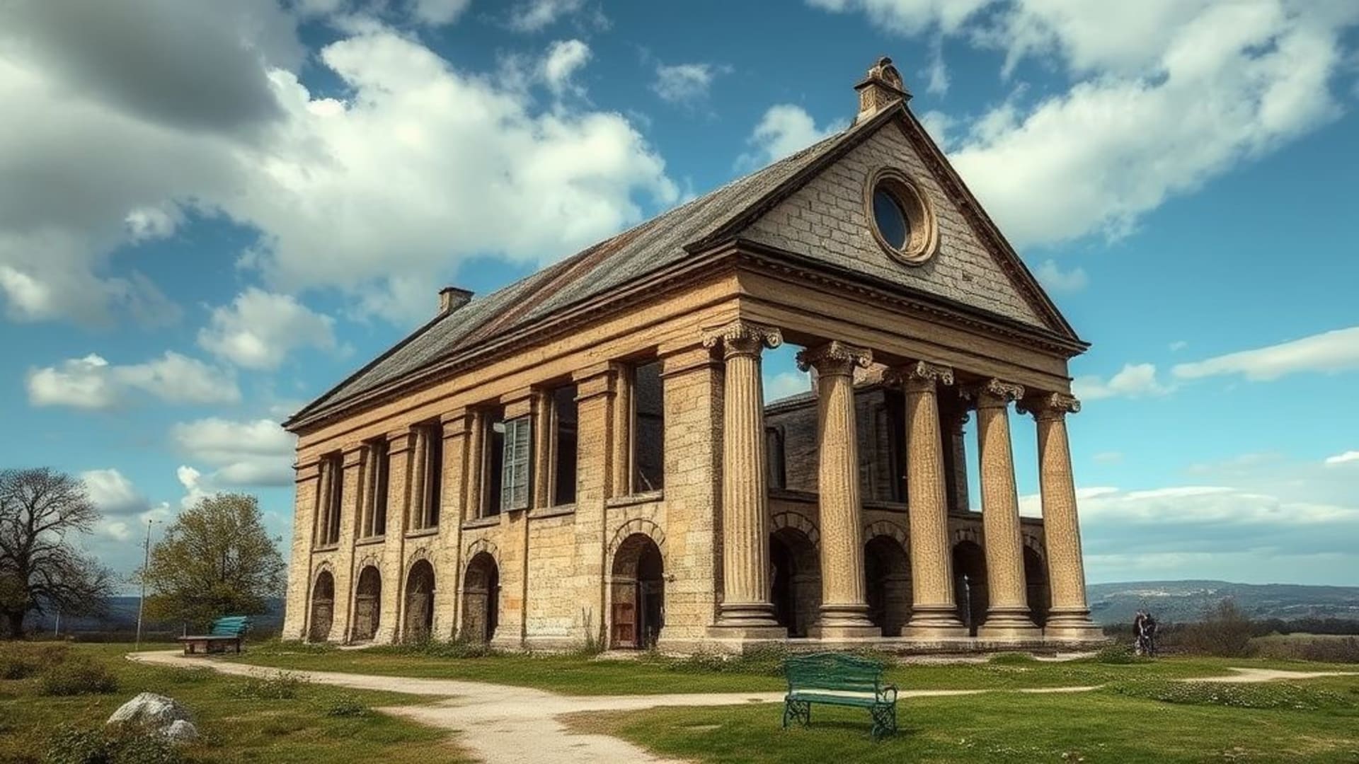 architectures légendaires et ruines antiques mystérieuses