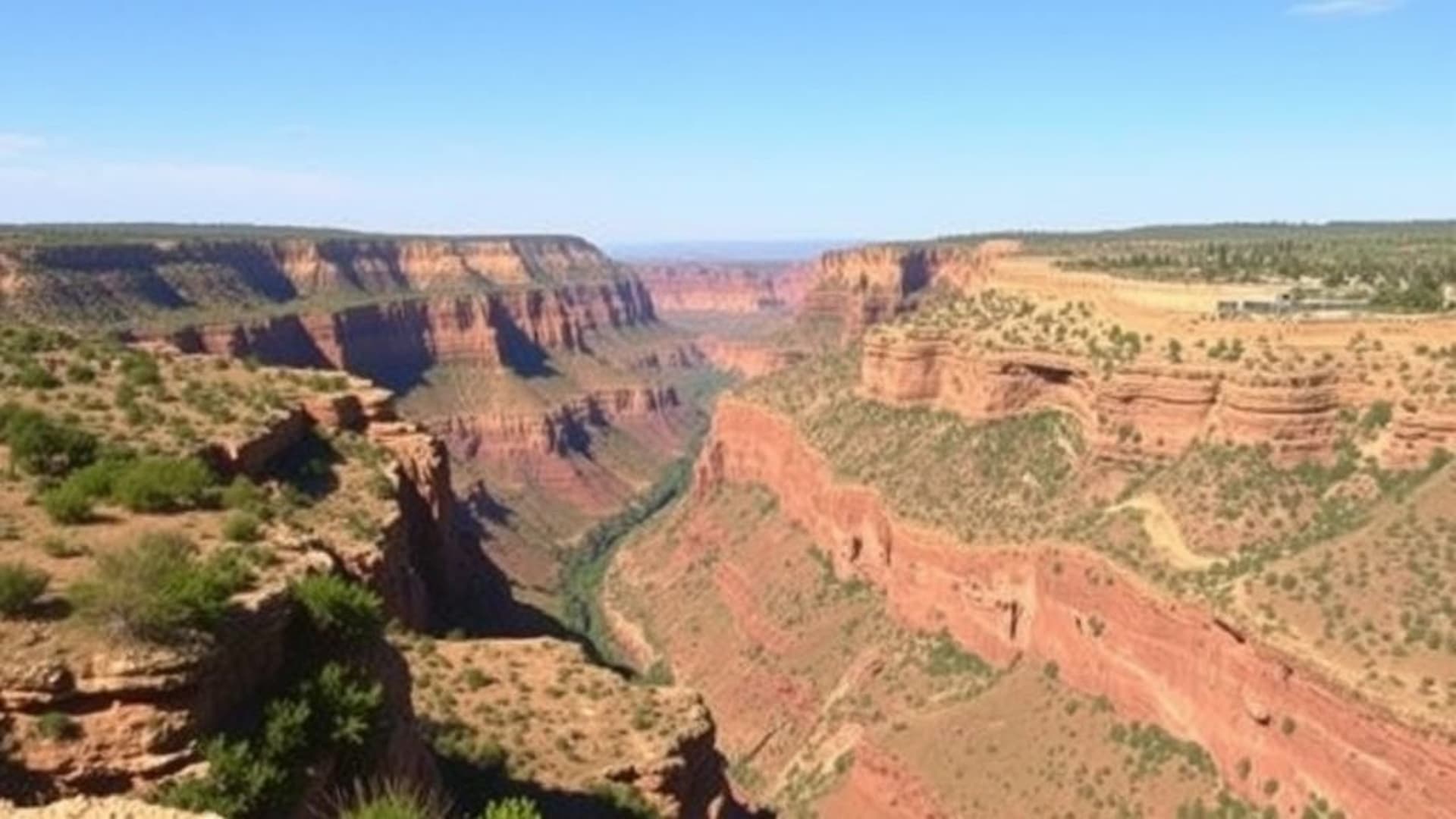 paysages de canyon rouge à couper le souffle