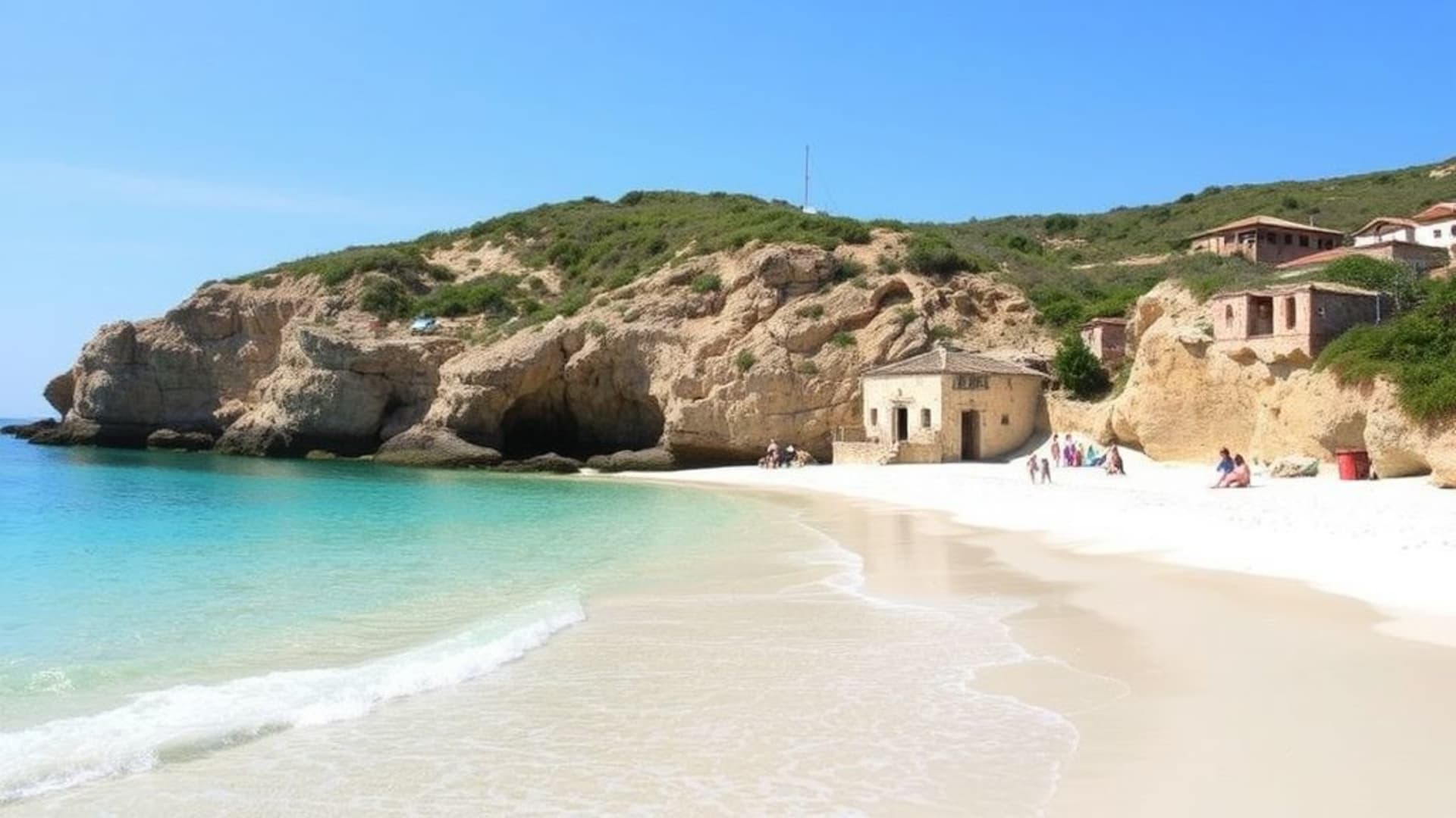 plages de sable blanc avec cocotiers et eaux turquoise