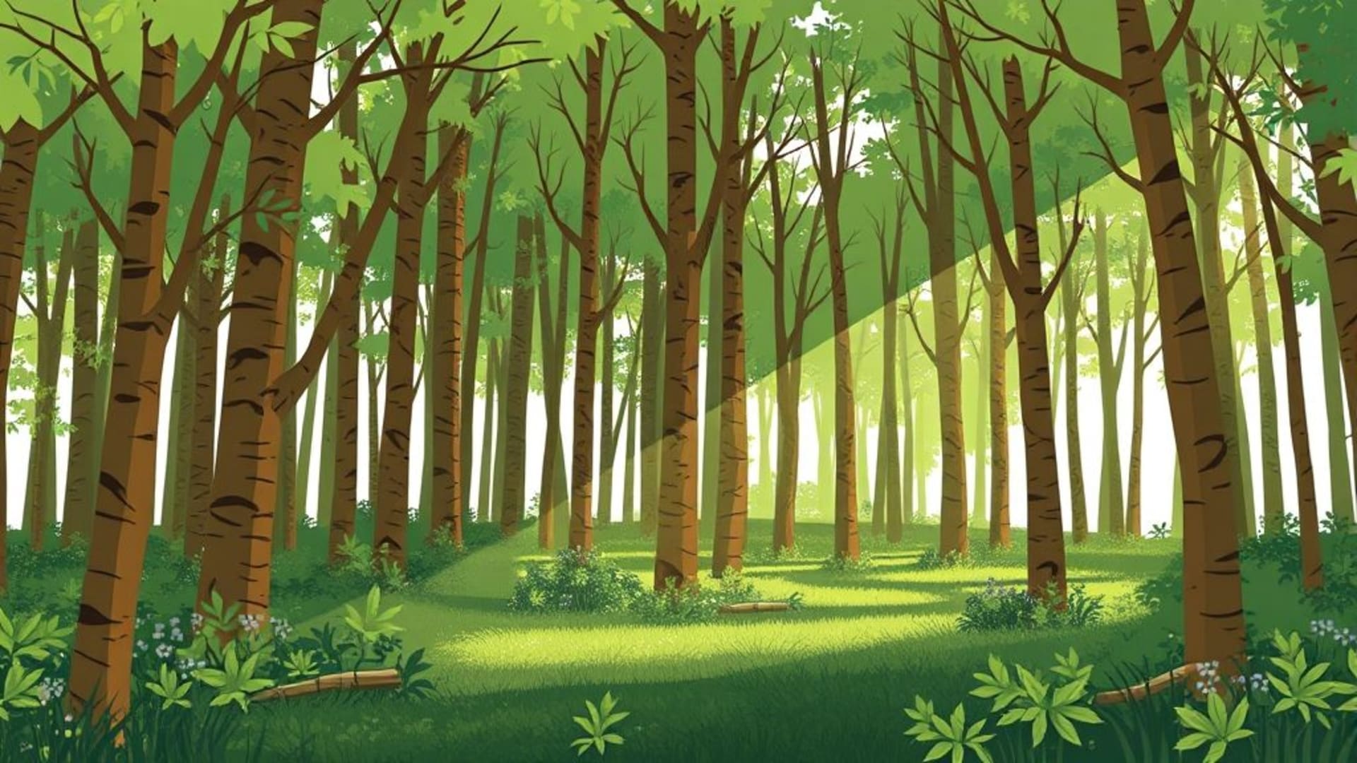 forêts de bambous géants sous éclairage doux